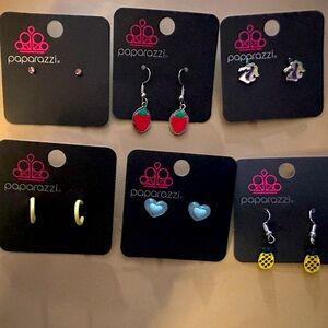 NWT 6 pairs of Girls Earrings